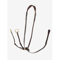 Martingale à anneaux Kudos LeMieux Havane / laiton Marron