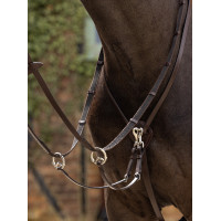 Martingale à anneaux Kudos LeMieux Havane / argent Marron Martingale à anneaux Kudos LeMieux Havane / argent Marron