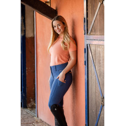 Polo extensible Zola Horze femme Rose inclusif Polo extensible Zola Horze femme Rose inclusif