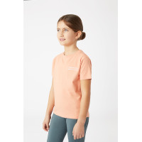 T-shirt Calina avec broderie Horze enfant Rose crevette T-shirt Calina avec broderie Horze enfant Rose crevette