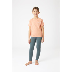 T-shirt Calina avec broderie Horze enfant Rose crevette T-shirt Calina avec broderie Horze enfant Rose crevette