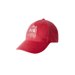 Casquette Logo B Vertigo Rouge rose barberry