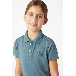 Polo fonctionnel Rae Horze enfant Bleu gobelin Polo fonctionnel Rae Horze enfant Bleu gobelin