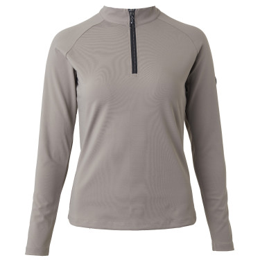Dames technische T-shirt Horze Karla Aangespoeld hout Grijs