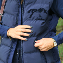 Mouwloze bodywarmer Pénélope Sonia Marineblauw Mouwloze bodywarmer Pénélope Sonia Marineblauw