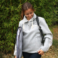Sweat Pénélope Pépita Grijs Sweat Pénélope Pépita Grijs