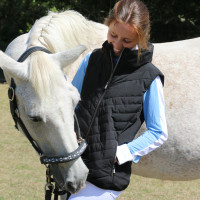 Mouwloze bodywarmer Longueil Paddock Sports Zwart