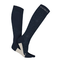 Chaussettes femme Akaa Flags & Cup Bleu marine