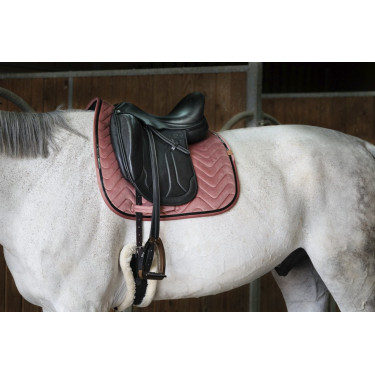 Tapis de selle Equithème Glossy Vieux rose Tapis de selle Equithème Glossy Vieux rose