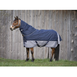 Couverture Equithème TYREX 600 D Marine / gris Bleu Couverture Equithème TYREX 600 D Marine / gris Bleu