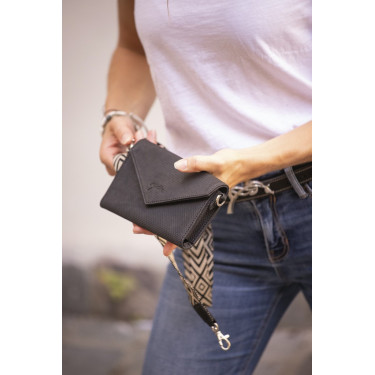Phone Pocket Pénélope perforatieleer zwart Phone Pocket Pénélope perforatieleer zwart