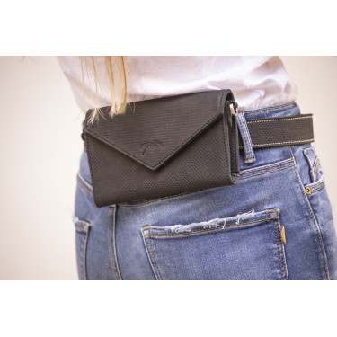 Phone Pocket Pénélope perforatieleer zwart Phone Pocket Pénélope perforatieleer zwart