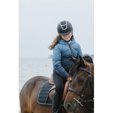 Doudoune Equithème Laura enfant Turquoise Bleu Doudoune Equithème Laura enfant Turquoise Bleu