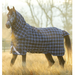 Horseware Rhino Plus Vari-Layer 450g deken Marine met ruitjes / indigo Marineblauw Horseware Rhino Plus Vari-Layer 450g deken Marine met ruitjes / indigo Marineblauw