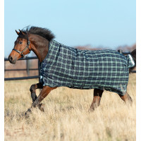 Couverture Horseware Rhino Wug Vari-Layer 450g Vert à carreaux / marine Couverture Horseware Rhino Wug Vari-Layer 450g Vert à carreaux / marine