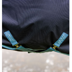 Couverture Horseware Amigo Bravo 12 50g Turnout 1200D Marine / turquoise Bleu