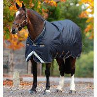 Horseware Amigo Bravo 12 XL 250g deken Marine / marine / goud Marineblauw Horseware Amigo Bravo 12 XL 250g deken Marine / marine / goud Marineblauw