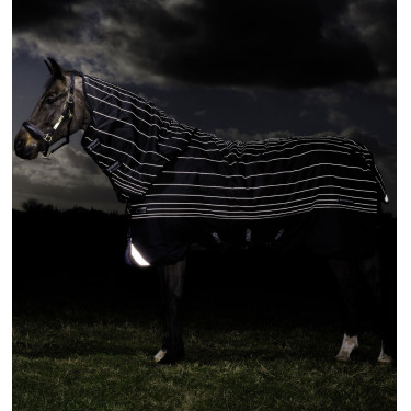 Horseware Amigo Bravo 12 Reflectech Plus 250g deken Zwart / reflecterend Horseware Amigo Bravo 12 Reflectech Plus 250g deken Zwart / reflecterend