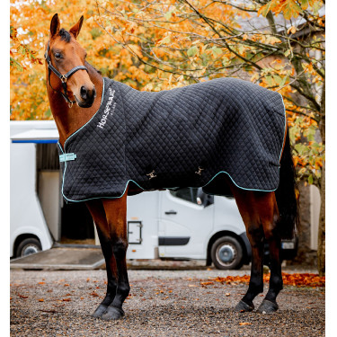 Horseware Autumn Cooler Deken 100g Zwart / aqua