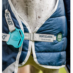 Liner Horseware 400g Eco Sarcelle eco print / grijs Blauw