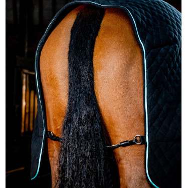 Horseware Autumn Cooler Deken 100g Zwart / aqua