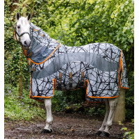 Vliegenmasker Horseware Amigo CamoFly 0g Grijs / oranje