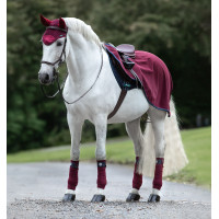 Waterdichte fleece paardendeken Horseware Rambo Marine / beige / blauw