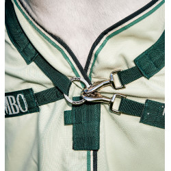 Volledige deken Horseware Rambo Hoody XL 0g Groen / salie
