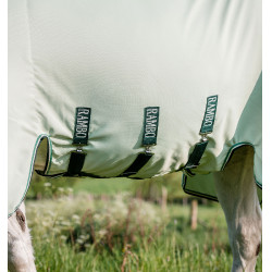 Volledige deken Horseware Rambo Hoody XL 0g Groen / salie