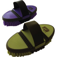Nylon borstel Hippotonic Softgrip flexibel Violet / zwart