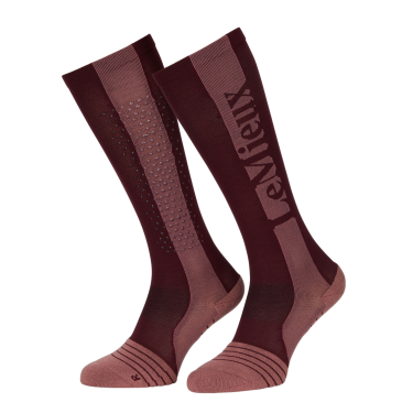 LeMieux Performance siliconen sokken Merlot Rood