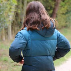 Doudoune Equithème Laura enfant Turquoise Bleu Doudoune Equithème Laura enfant Turquoise Bleu