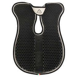 Acavallo schokdemper met schoftuitsparing, traagschuim, achterste verhoger Wit Acavallo schokdemper met schoftuitsparing, traagschuim, achterste verhoger Wit