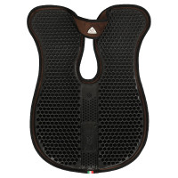 Acavallo schokdemper met schoftuitsparing, traagschuim, achterste verhoger Wit Acavallo schokdemper met schoftuitsparing, traagschuim, achterste verhoger Wit
