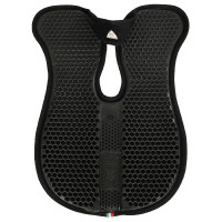 Acavallo schokdemper met schoftuitsparing, traagschuim, achterste verhoger Wit