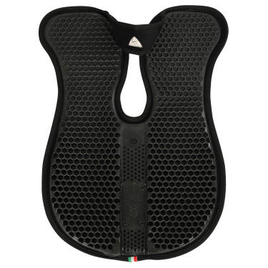 Acavallo schokdemper met schoftuitsparing, traagschuim, achterste verhoger Zwart