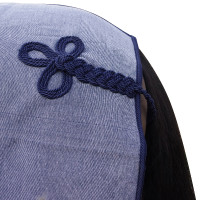 Polar Fleece Dekje Met Brandenburg Canter Marineblauw Polar Fleece Dekje Met Brandenburg Canter Marineblauw