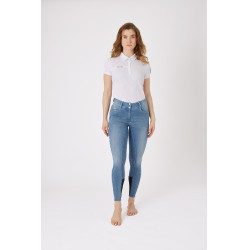 Jean Fond intégral Silicone taille haute Kaia femme Horze Bleu Jean Fond intégral Silicone taille haute Kaia femme Horze Bleu