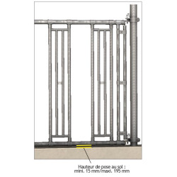 Kit passage de tête à encolure réglable pour panneau libre-service La Gée