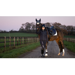 Tapis LeMieux Reflective Suede Dressage Square Bleu marine Tapis LeMieux Reflective Suede Dressage Square Bleu marine