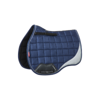 LeMieux Reflective Suede Mixte GP Square Zadeldek Marineblauw