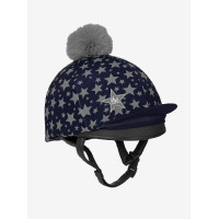 LeMieux Mini Reflective Hat Silk Indigo Blauw