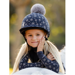 Toque réfléchissante LeMieux Eleanor à pompons Indigo Bleu Toque réfléchissante LeMieux Eleanor à pompons Indigo Bleu