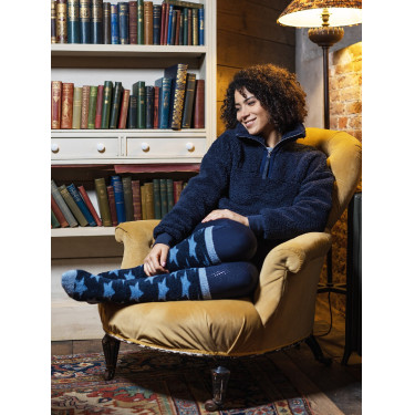 Chaussettes LeMieux Fluffies Sasha Star Bleu atlantique Chaussettes LeMieux Fluffies Sasha Star Bleu atlantique