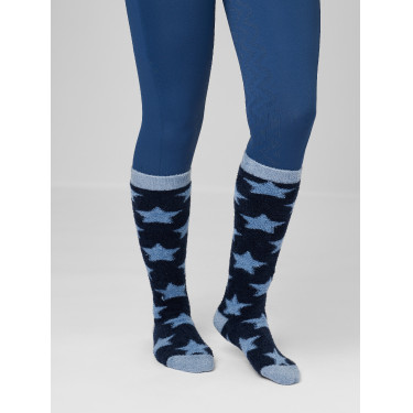Chaussettes LeMieux Fluffies Sasha Star Bleu atlantique Chaussettes LeMieux Fluffies Sasha Star Bleu atlantique