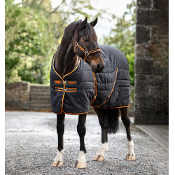 Staldeken Horseware Rambo® 200g 1000D Zwart / oranje / beige