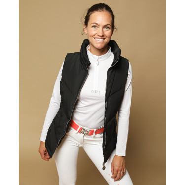 Mouwloze bodywarmer GEM Stella Zwart
