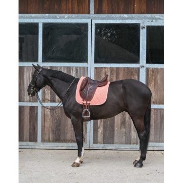 Zadeldek GEM Love dressuur Koraal Rood Zadeldek GEM Love dressuur Koraal Rood