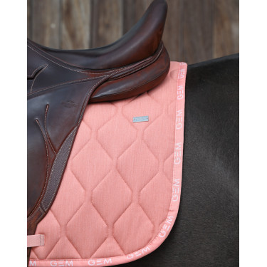 Zadeldek GEM Love dressuur Koraal Rood Zadeldek GEM Love dressuur Koraal Rood