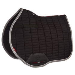 LeMieux Eurojump Suede Zadeldek Zwart / Zilver / Grijs